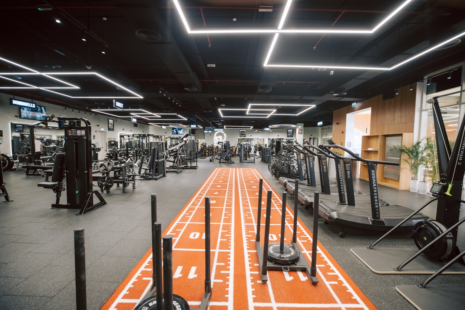 Premium training floor at Platform Health Club